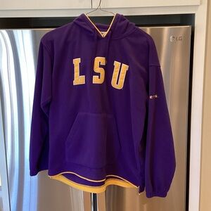Columbia Purple Fleece Hoodie with Gold Trim
